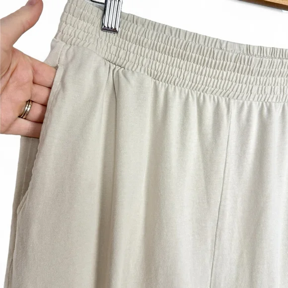 Women's Zara Cotton Jogger Pants Beige Size Medium - Picture 5 of 12